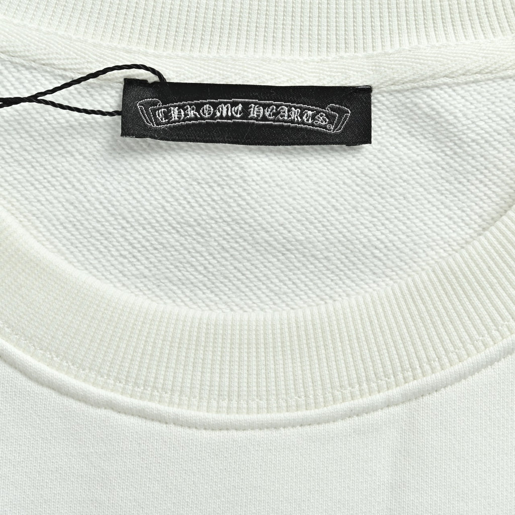 Chrome Hearts Script Crewneck Sweatshirt - White