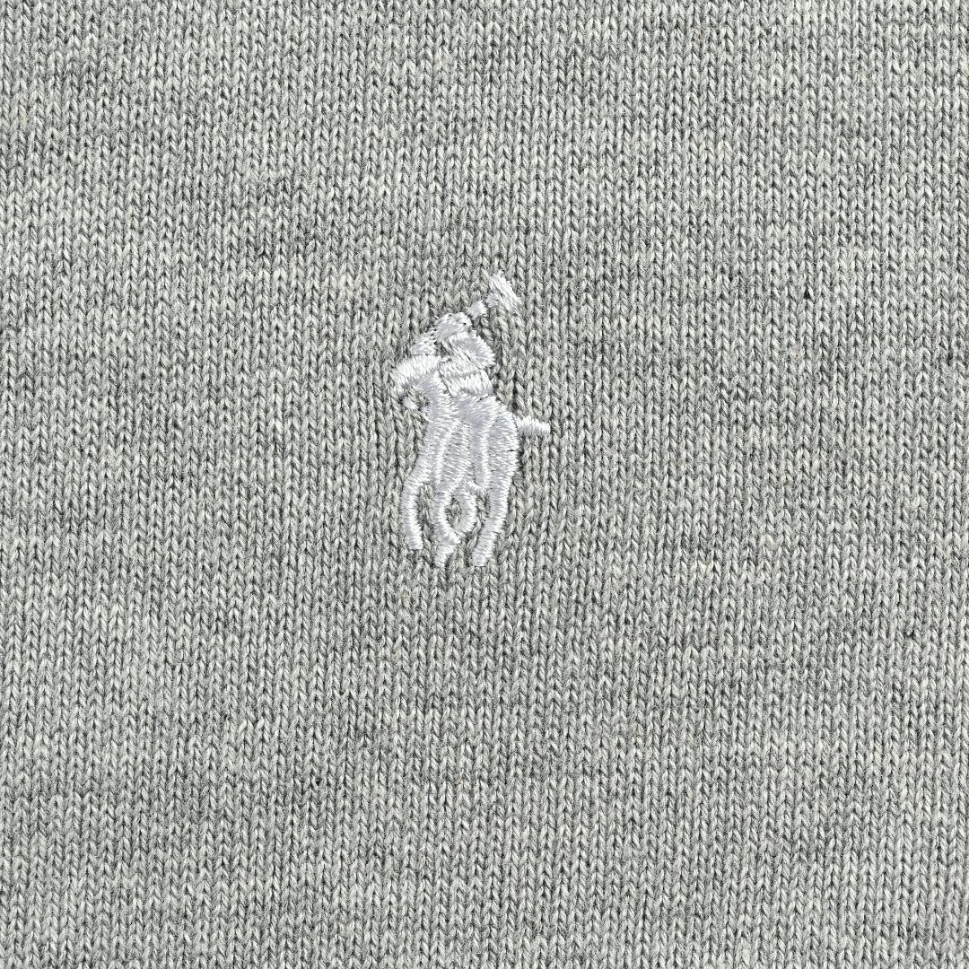 Ralph Lauren Polo Collar Knit Cardigan - Light Gray