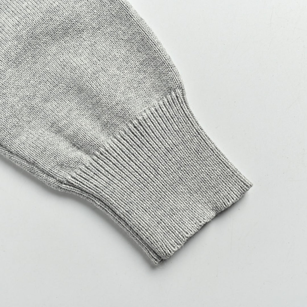 Ralph Lauren Polo Collar Knit Cardigan - Light Gray