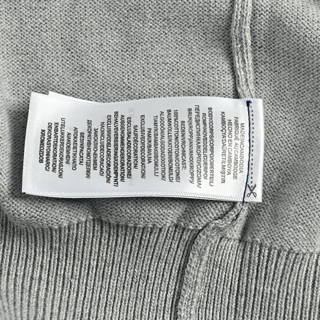 Ralph Lauren Polo Collar Knit Cardigan - Light Gray