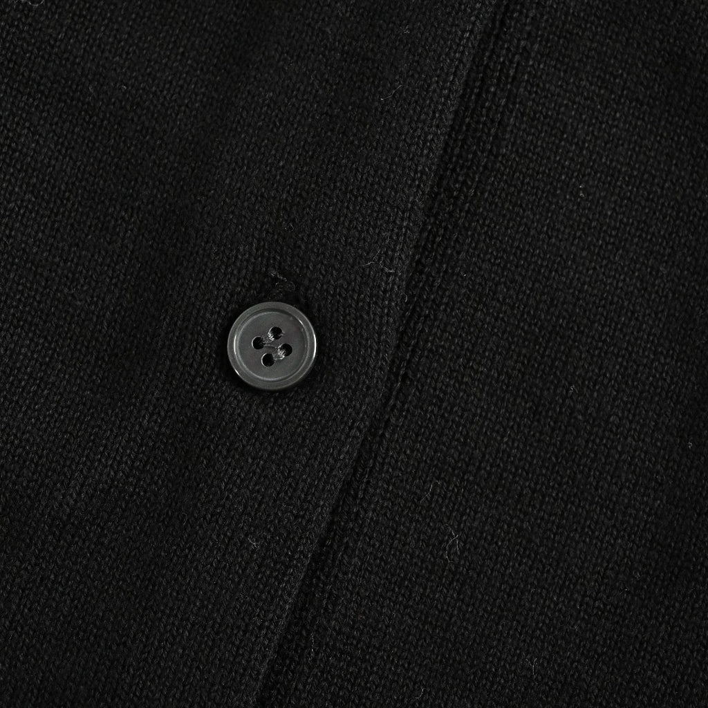 Ralph Lauren Polo Collar Knit Cardigan - Black