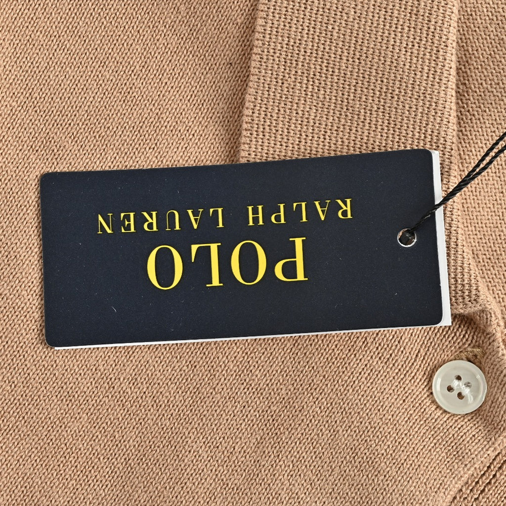 Ralph Lauren Polo Collar Knit Cardigan - Beige