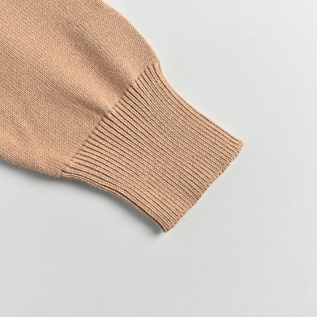 Ralph Lauren Polo Collar Knit Cardigan - Beige