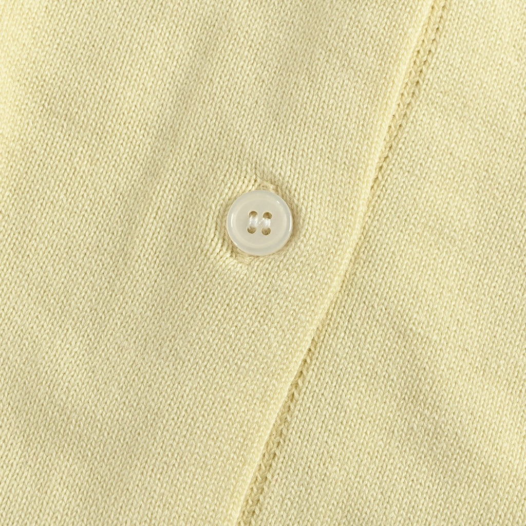 Ralph Lauren Polo Collar Knit Cardigan - Pale Yellow