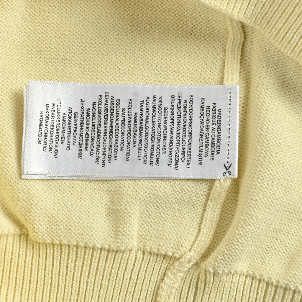 Ralph Lauren Polo Collar Knit Cardigan - Pale Yellow
