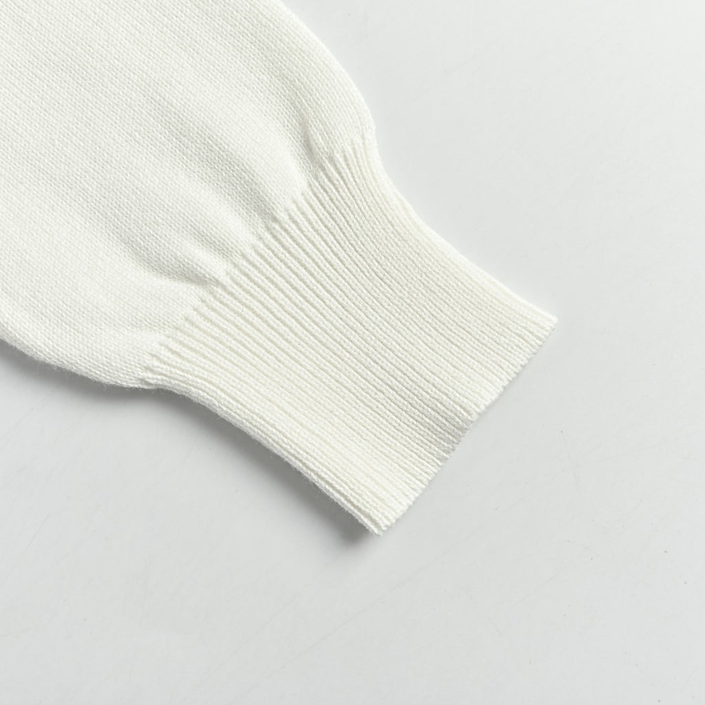 Ralph Lauren Polo Collar Knit Cardigan - White