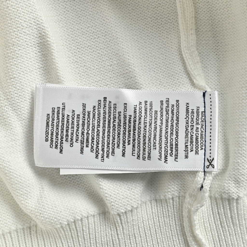 Ralph Lauren Polo Collar Knit Cardigan - White