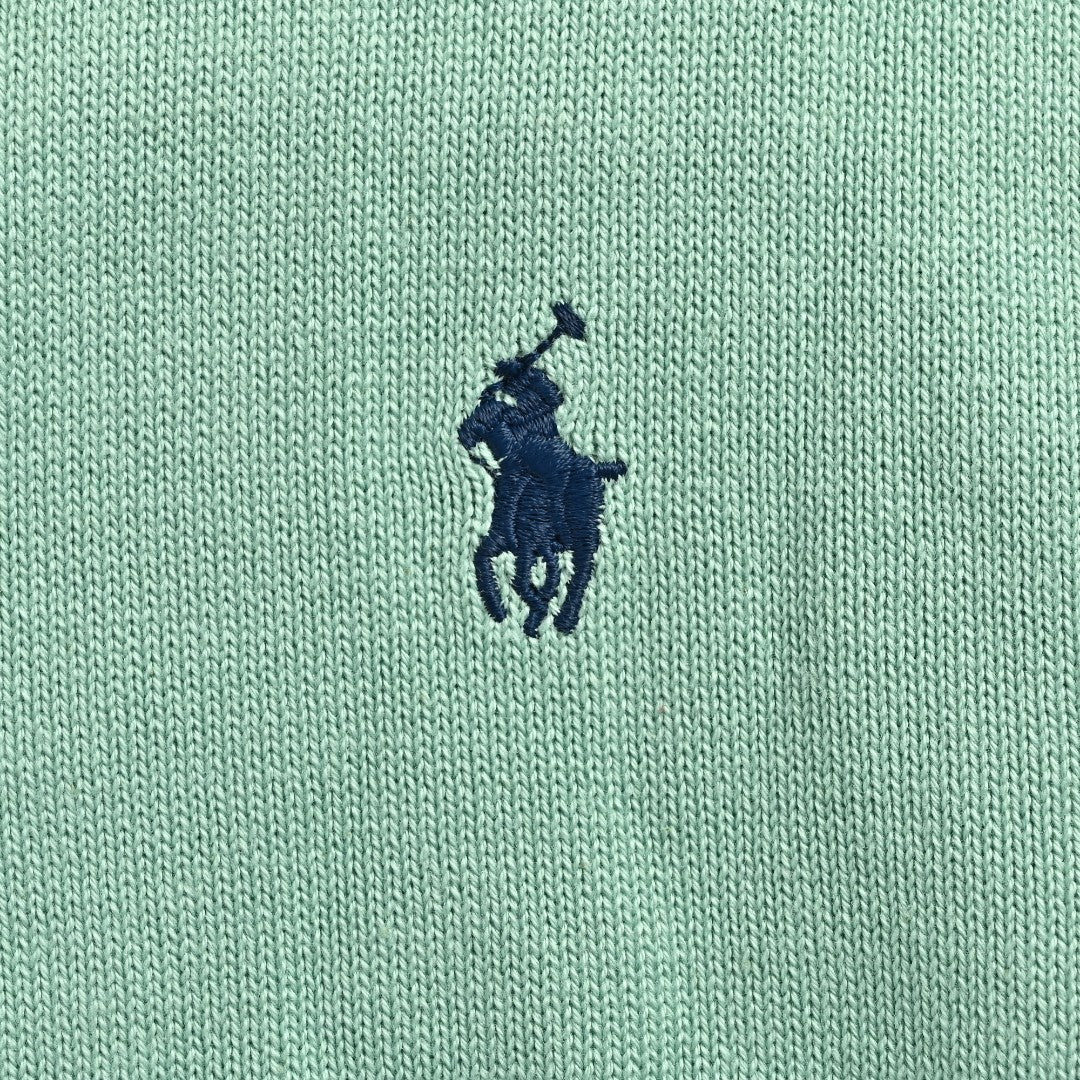 Ralph Lauren Polo Collar Knit Cardigan - Mint Green