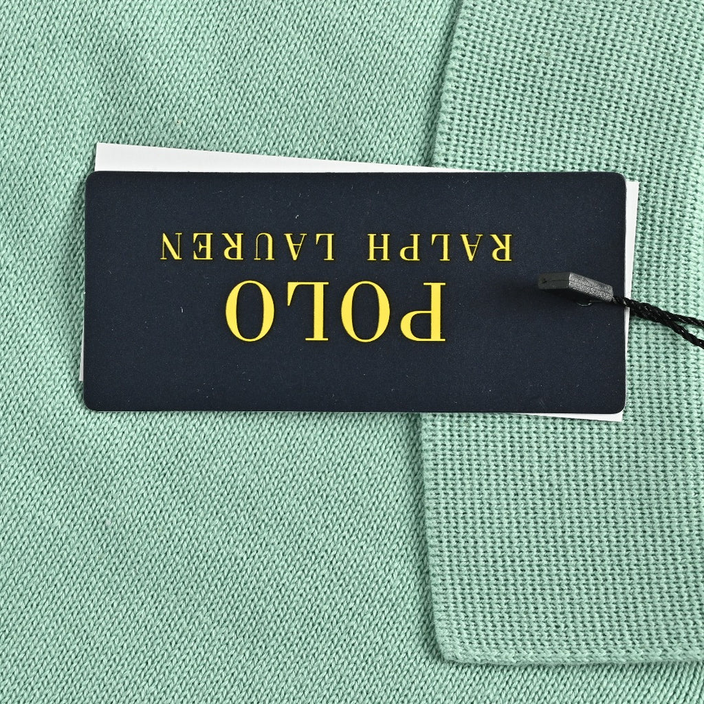Ralph Lauren Polo Collar Knit Cardigan - Mint Green