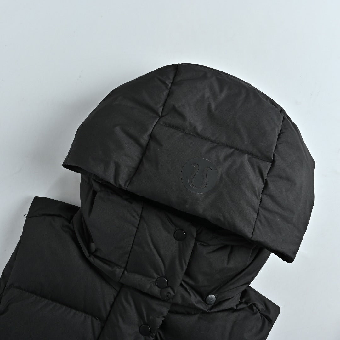 lululemon Women's Belted Hooded Down Vest - Black