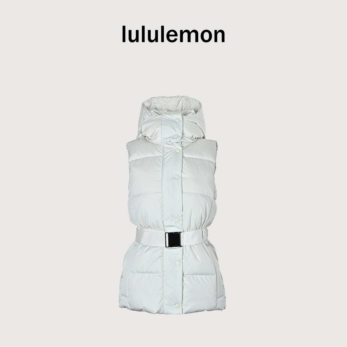 lululemon Women's Belted Hooded Down Vest - White