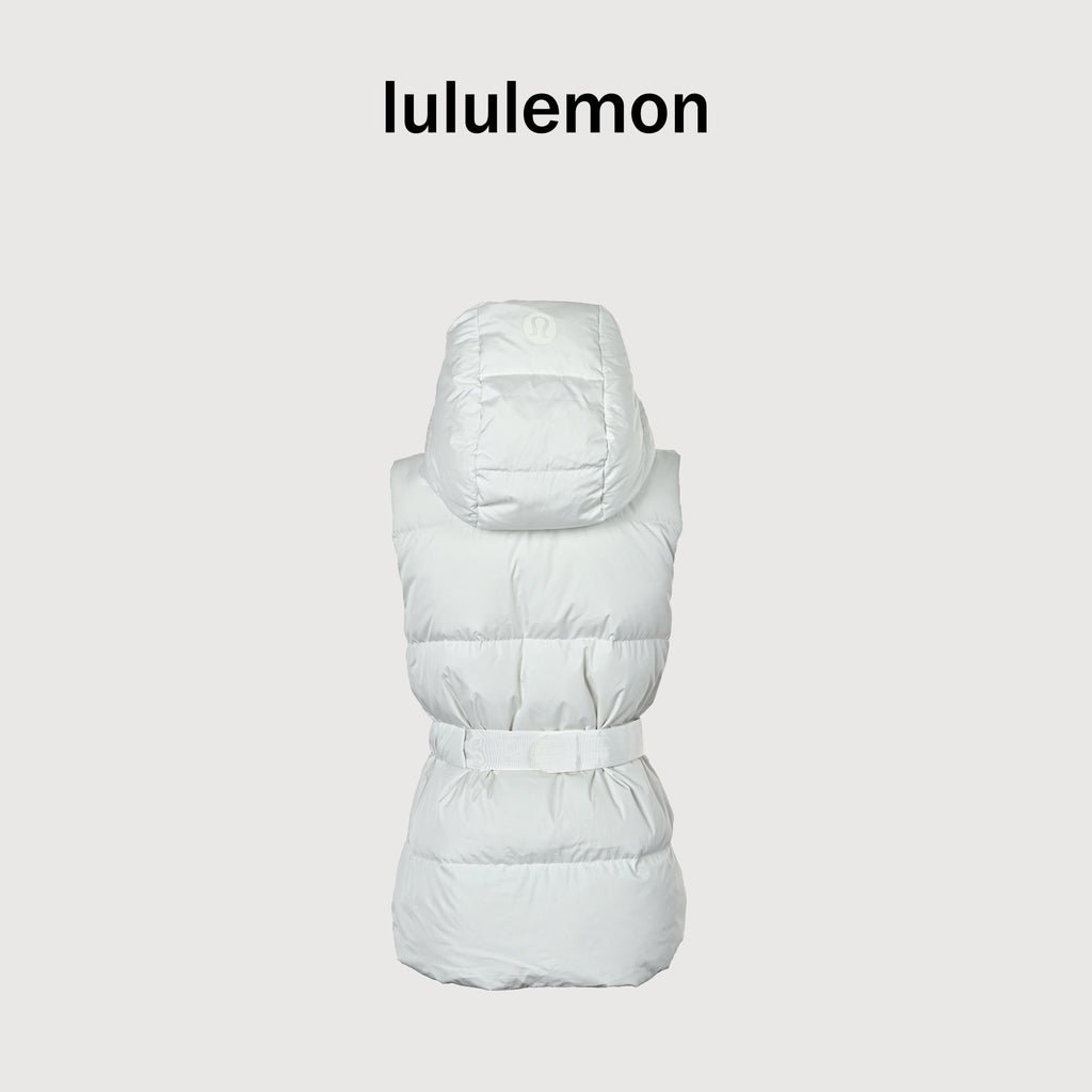 lululemon Women's Belted Hooded Down Vest - White