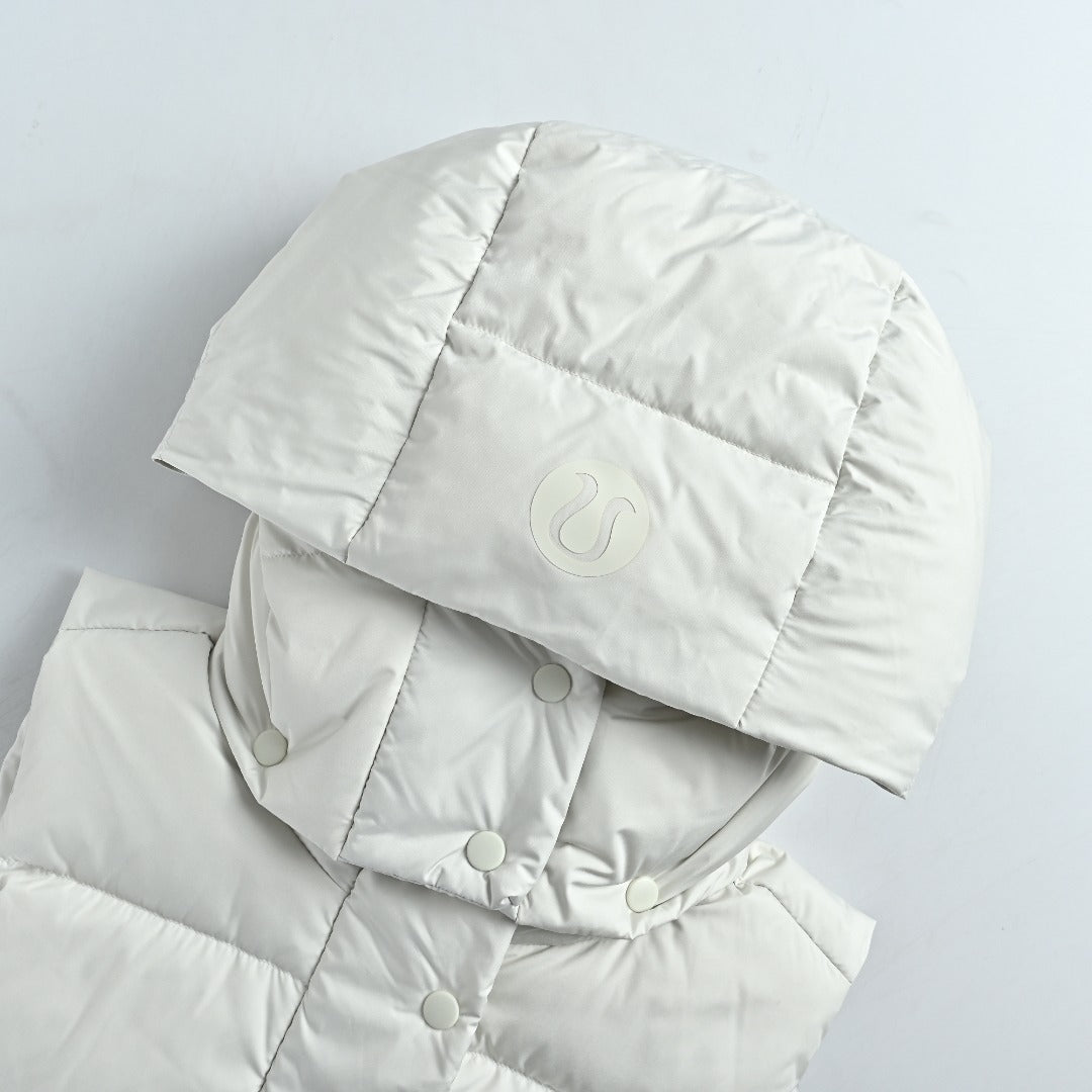 lululemon Women's Belted Hooded Down Vest - White