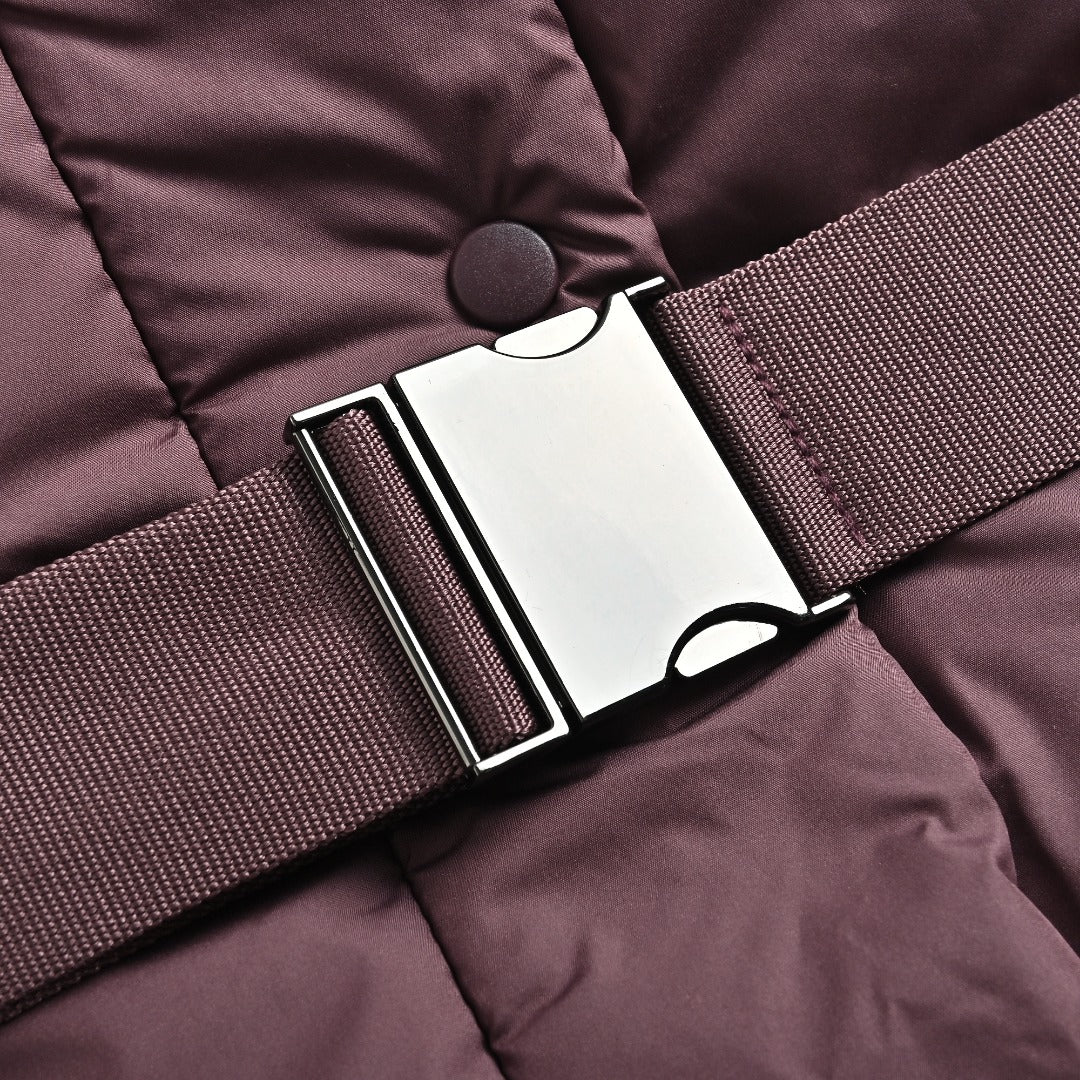lululemon Women's Belted Hooded Down Vest - Plum