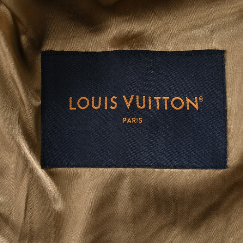 Louis Vuitton Floral Embroidered Leather Jacket - Tan