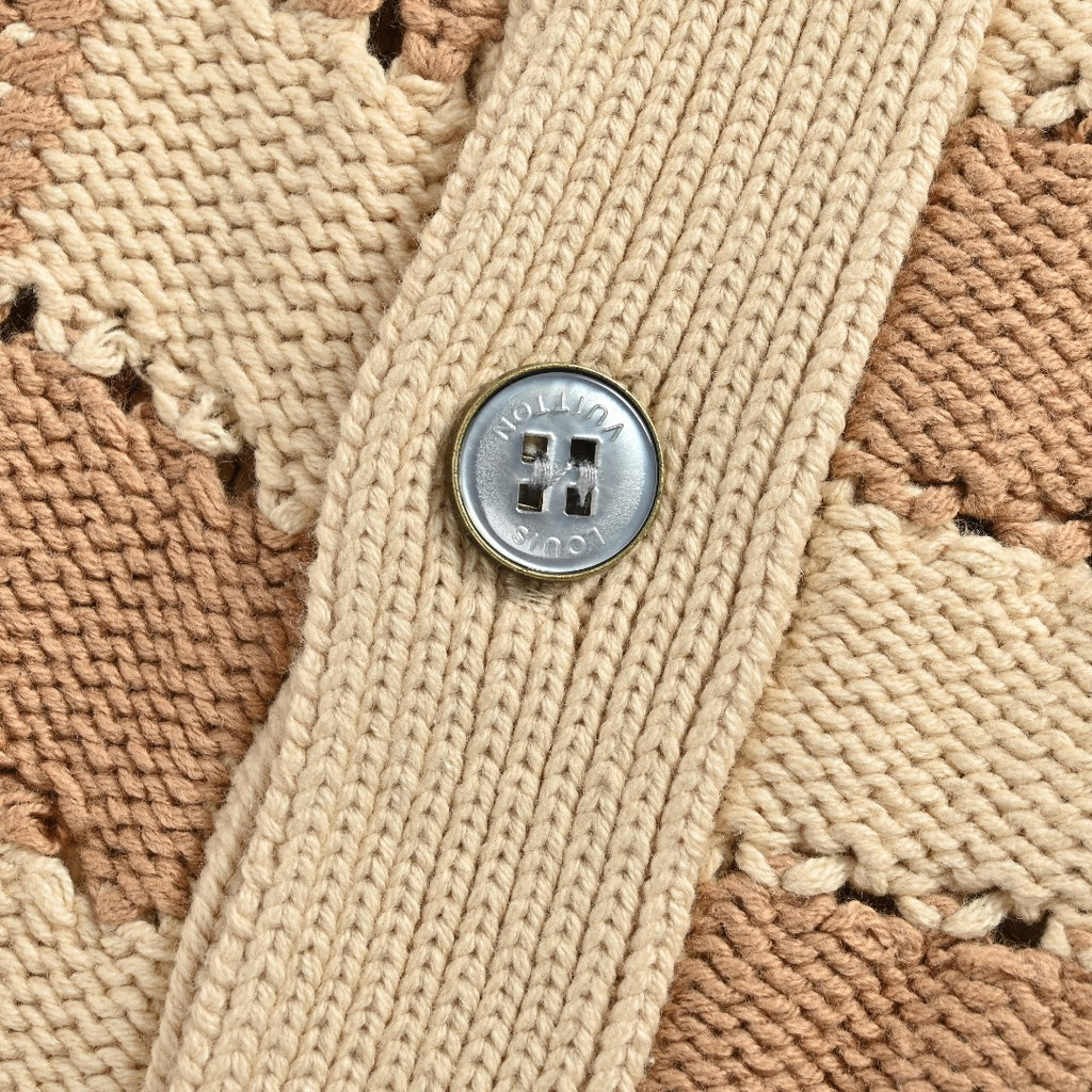Louis Vuitton Damier Knit Cardigan - Beige