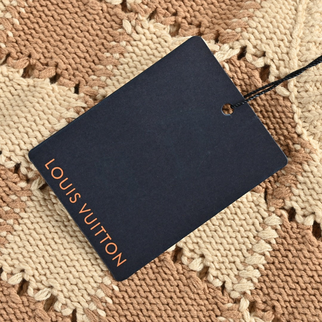 Louis Vuitton Damier Knit Cardigan - Beige