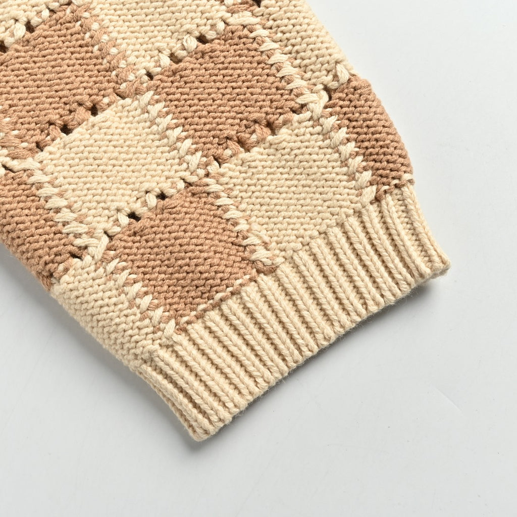 Louis Vuitton Damier Knit Cardigan - Beige