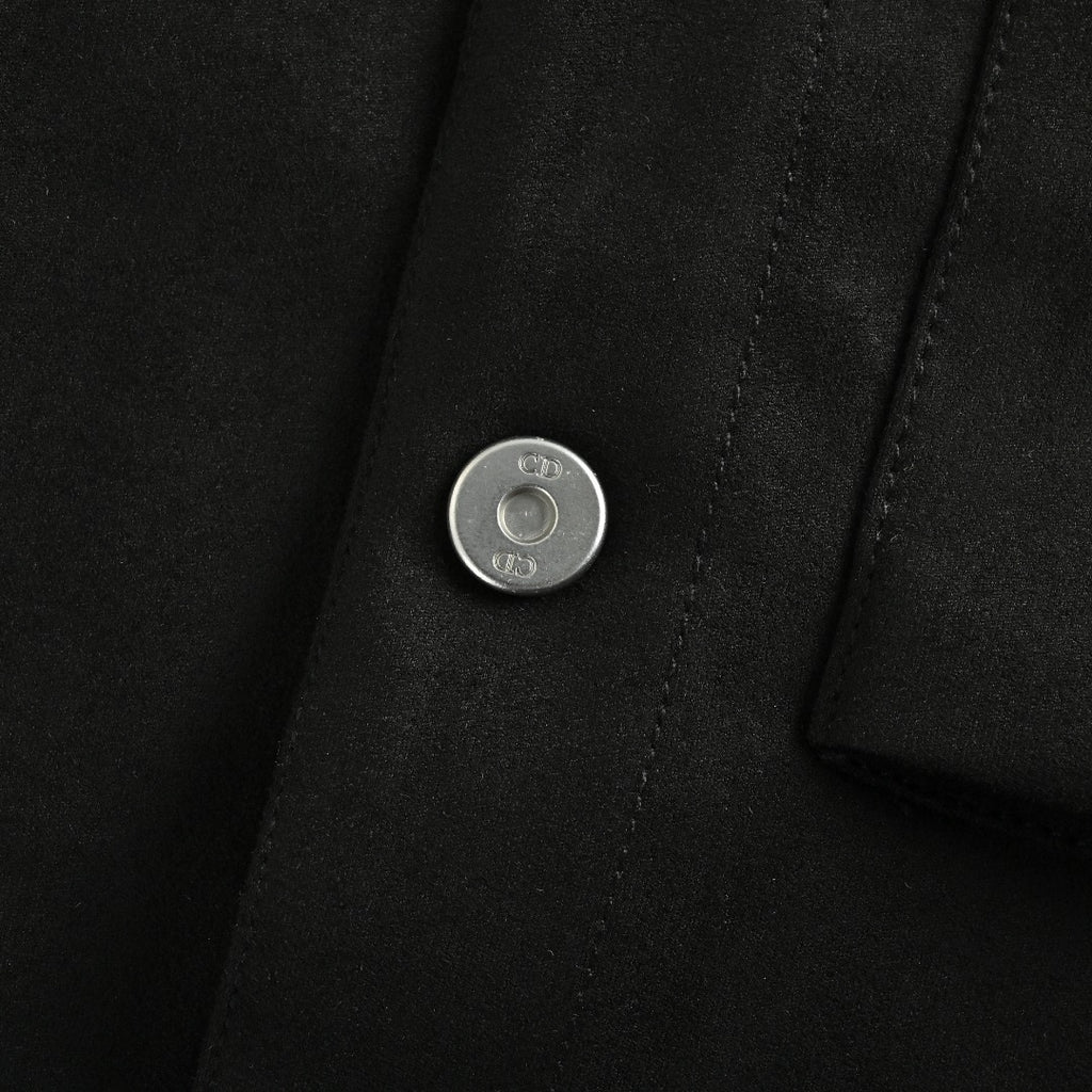 Dior Embossed Pocket Lambskin-Collar Jacket - Black