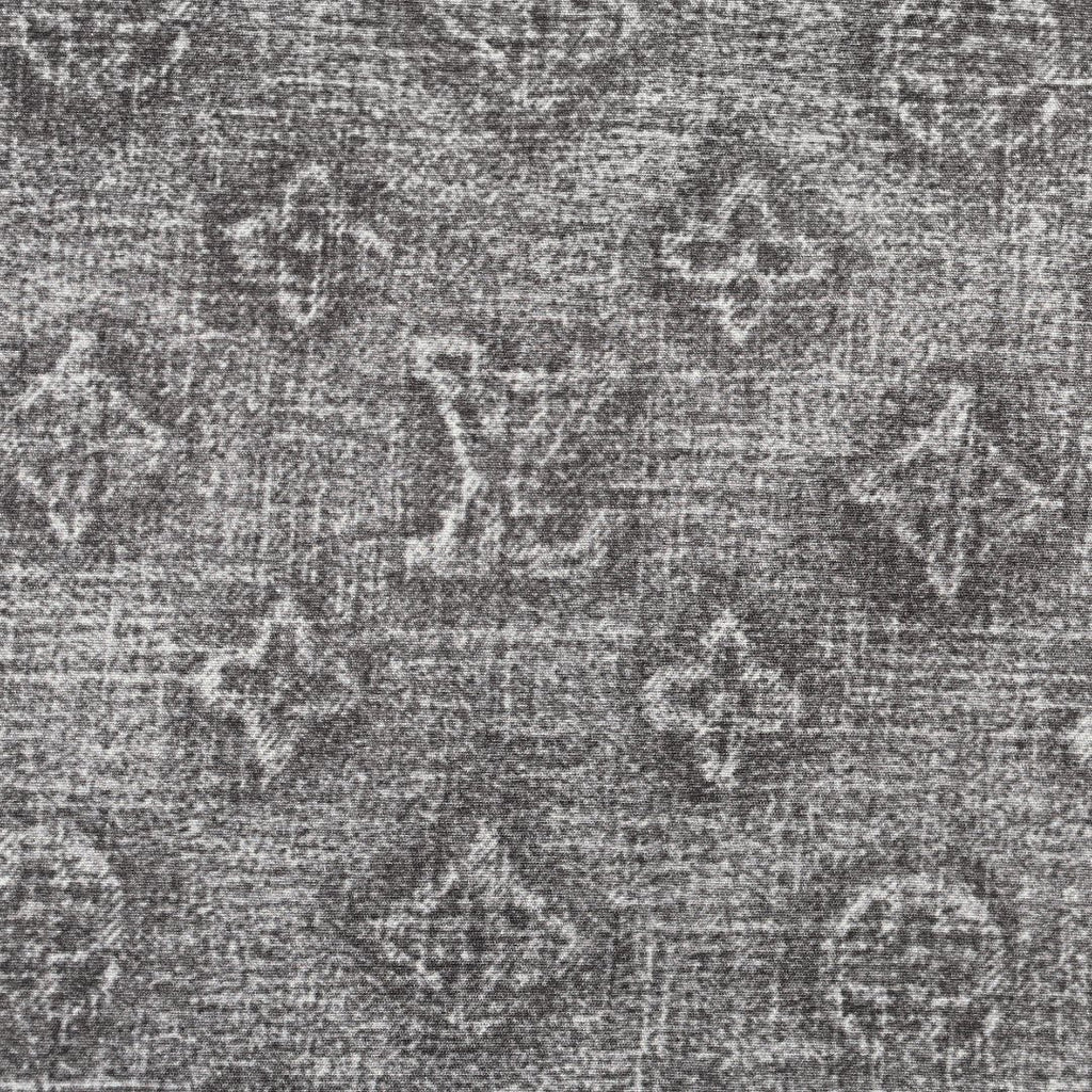 Louis Vuitton Digital Print Leather-Trim Jacket - Gray