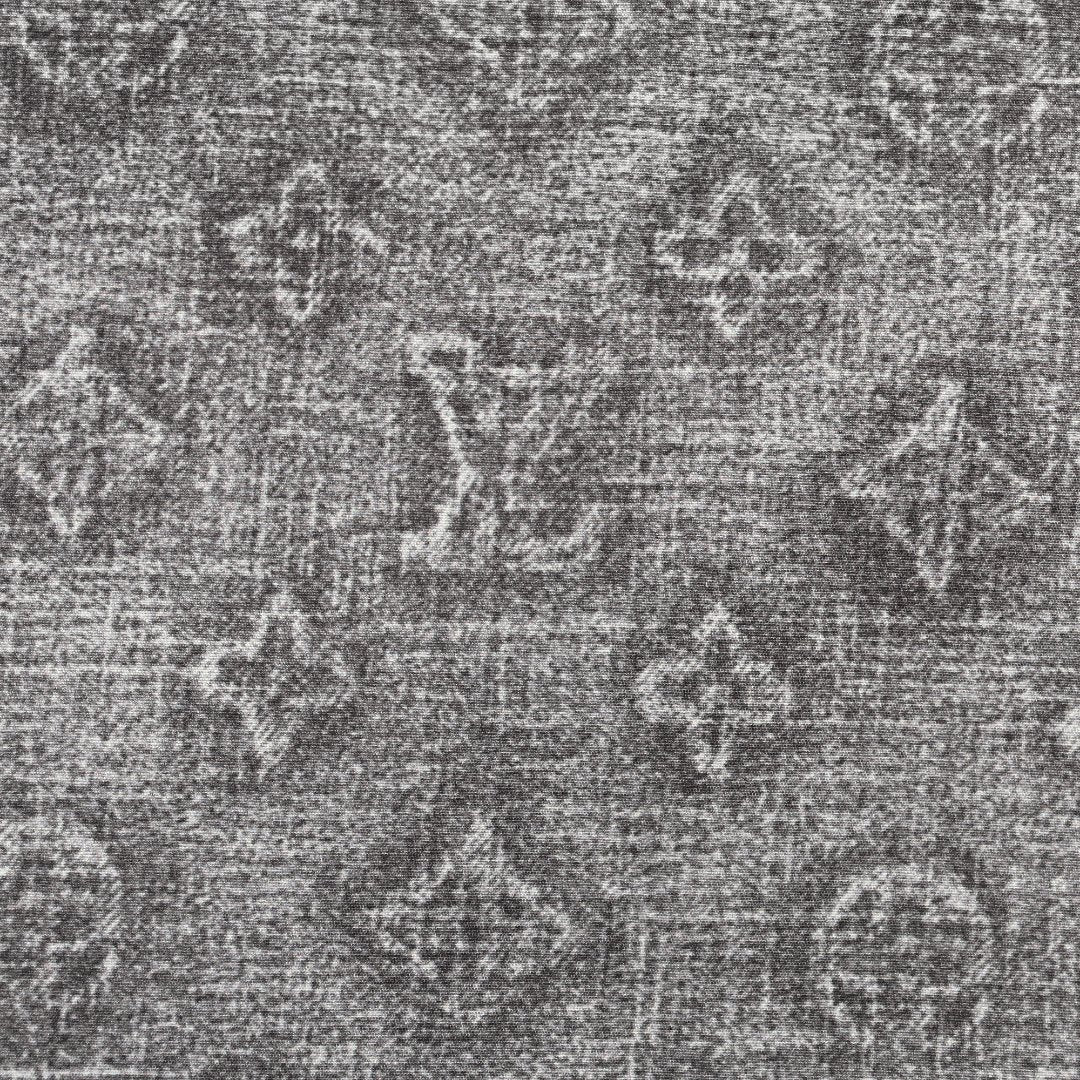 Louis Vuitton Digital Print Leather-Trim Jacket - Gray