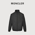 Moncler Sleeve-Patch Stand-Collar Jacket - Black