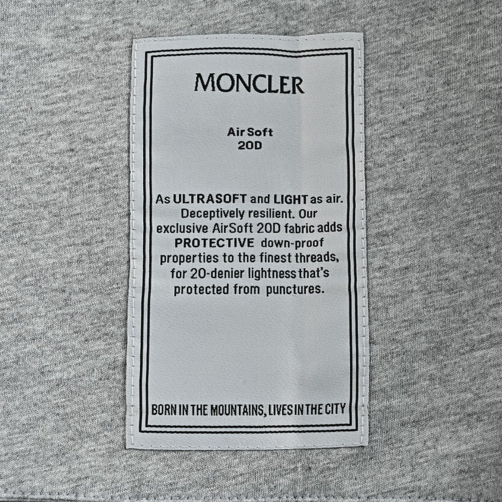 Moncler Sleeve-Patch Stand-Collar Jacket - Black