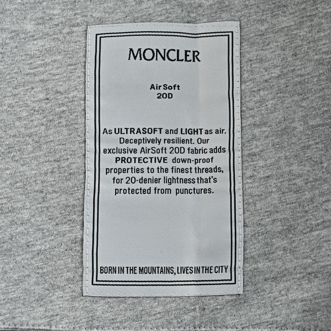 Moncler Sleeve-Patch Stand-Collar Jacket - Black
