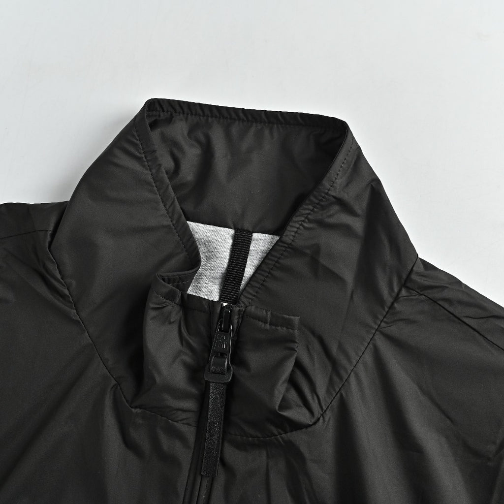 Moncler Sleeve-Patch Stand-Collar Jacket - Black