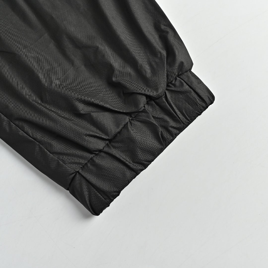 Moncler Sleeve-Patch Stand-Collar Jacket - Black
