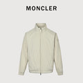 Moncler Sleeve-Patch Stand-Collar Jacket - Ivory