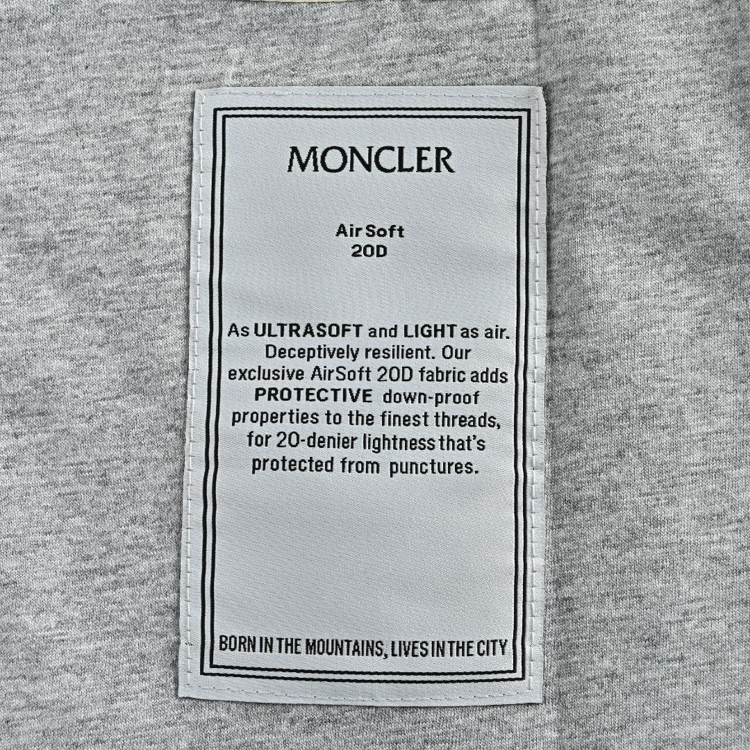 Moncler Sleeve-Patch Stand-Collar Jacket - Ivory