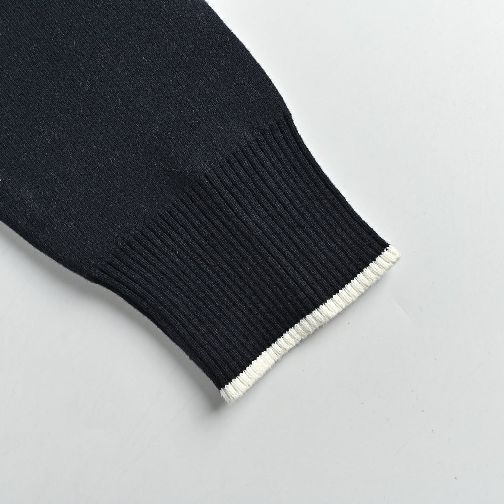 Thom Browne Dog Motif Crewneck Sweater - Navy