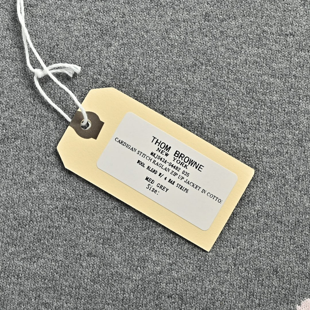 Thom Browne Dog Motif Crewneck Sweater - Light Gray