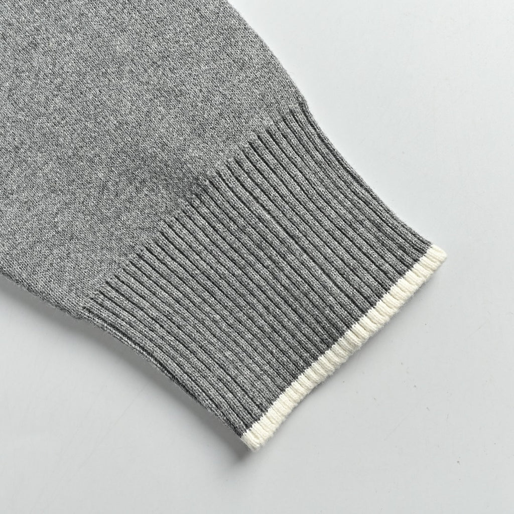 Thom Browne Dog Motif Crewneck Sweater - Light Gray